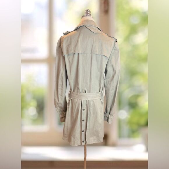 🔥🔥 AllSaints Spitalfields Co. LTD Double Breasted Trench Coat Size M US 38 EU - Picture 5 of 16